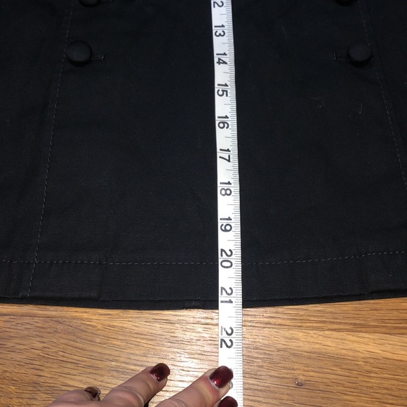 ANN TAYLOR black mini skirt - Picture 8 of 9